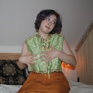 Under bust Corsets for Women Bustier Stripe Vintage Waist